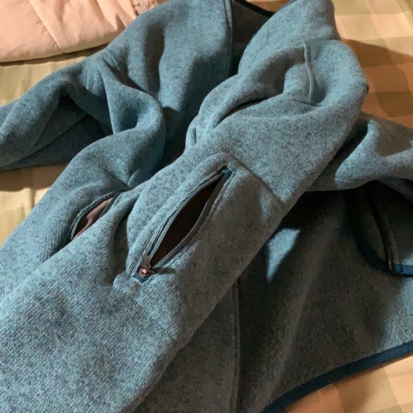 L.L.Bean fleece jacket Turquoise - Picture 4 of 5